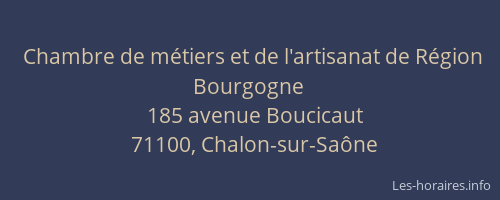 Chambre de métiers et de l'artisanat de Région Bourgogne