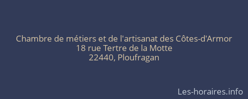 Chambre de métiers et de l'artisanat des Côtes-d'Armor