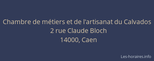 Chambre de métiers et de l'artisanat du Calvados
