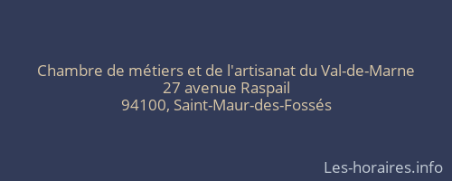 Chambre de métiers et de l'artisanat du Val-de-Marne