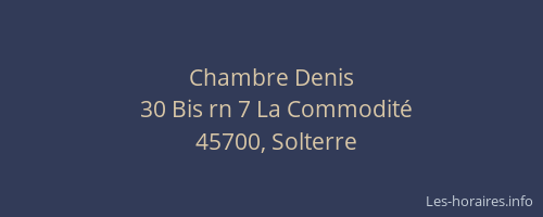 Chambre Denis