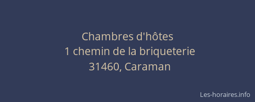 Chambres d'hôtes