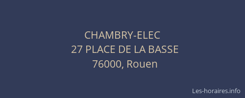 CHAMBRY-ELEC