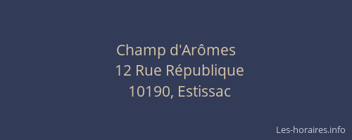 Champ d'Arômes