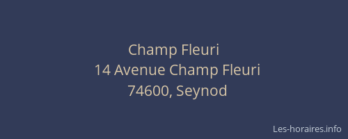 Champ Fleuri