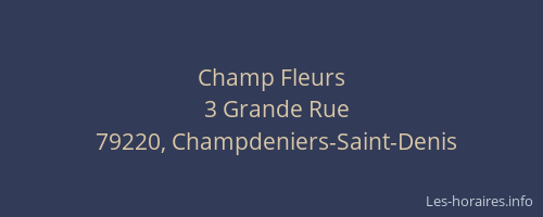 Champ Fleurs