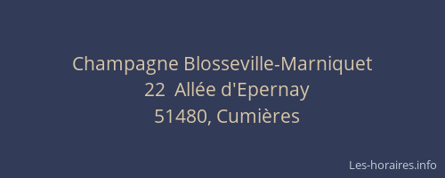 Champagne Blosseville-Marniquet