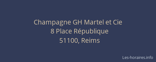 Champagne GH Martel et Cie
