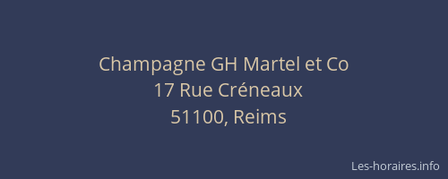 Champagne GH Martel et Co