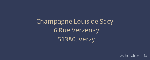 Champagne Louis de Sacy