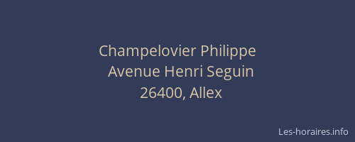 Champelovier Philippe