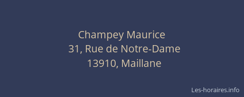 Champey Maurice