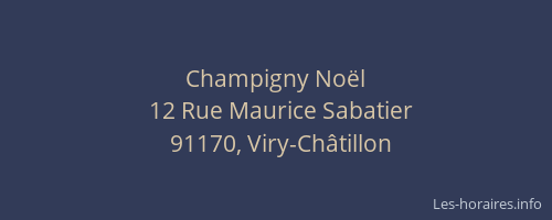 Champigny Noël
