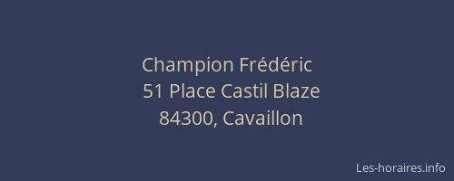 Champion Fr&eacute;d&eacute;ric