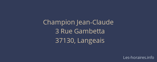Champion Jean-Claude