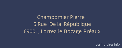 Champomier Pierre