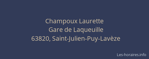 Champoux Laurette