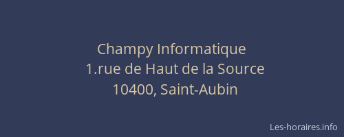 Champy Informatique