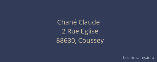 Chan&eacute; Claude