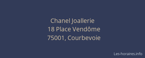 Chanel Joallerie