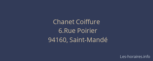 Chanet Coiffure