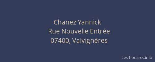 Chanez Yannick