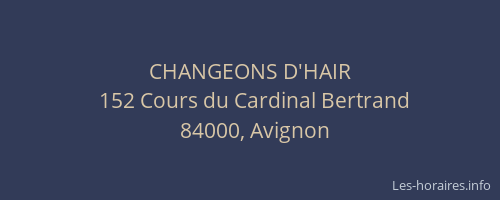 CHANGEONS D'HAIR