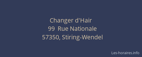 Changer d'Hair