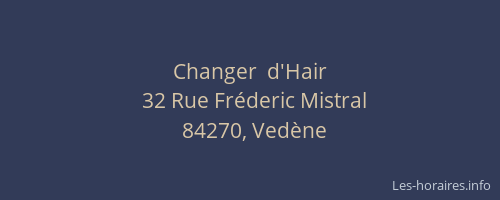 Changer  d'Hair