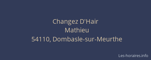 Changez D'Hair