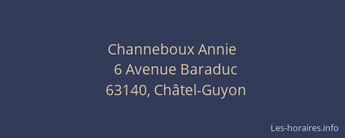 Channeboux Annie