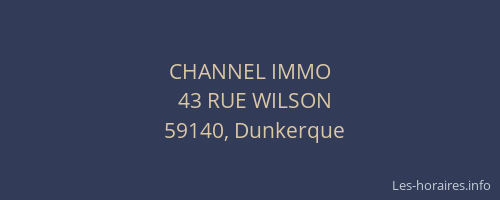 CHANNEL IMMO