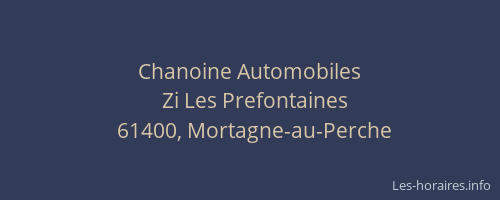 Chanoine Automobiles