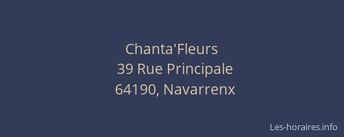 Chanta'Fleurs