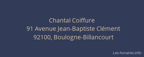 Chantal Coiffure