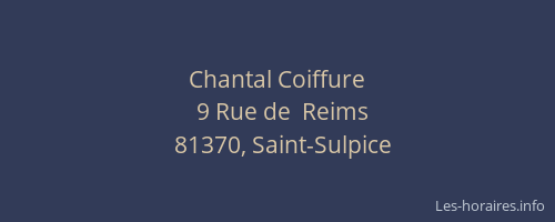 Chantal Coiffure