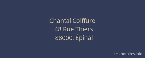 Chantal Coiffure