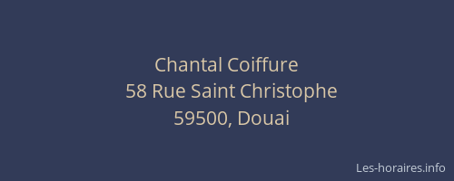 Chantal Coiffure