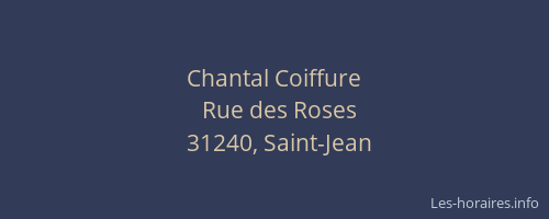 Chantal Coiffure