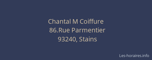 Chantal M Coiffure