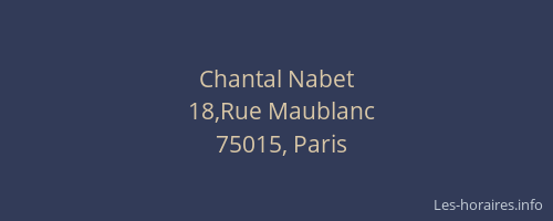 Chantal Nabet