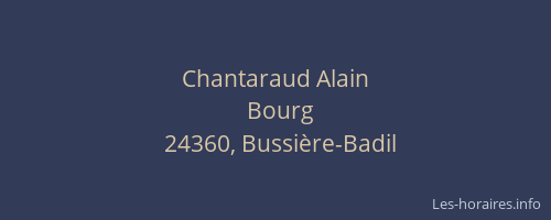 Chantaraud Alain