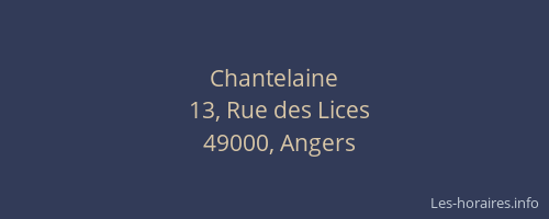 Chantelaine