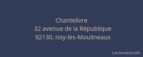 Chantelivre