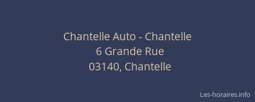 Chantelle Auto - Chantelle