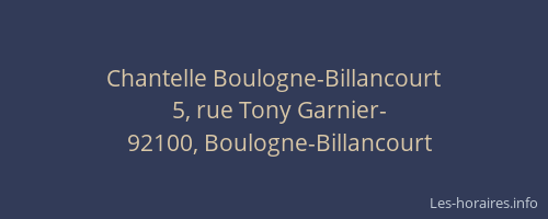 Chantelle Boulogne-Billancourt