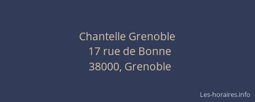 Chantelle Grenoble
