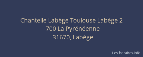 Chantelle Labège Toulouse Labège 2