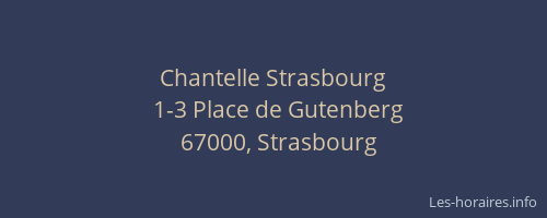 Chantelle Strasbourg