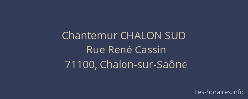 Chantemur CHALON SUD